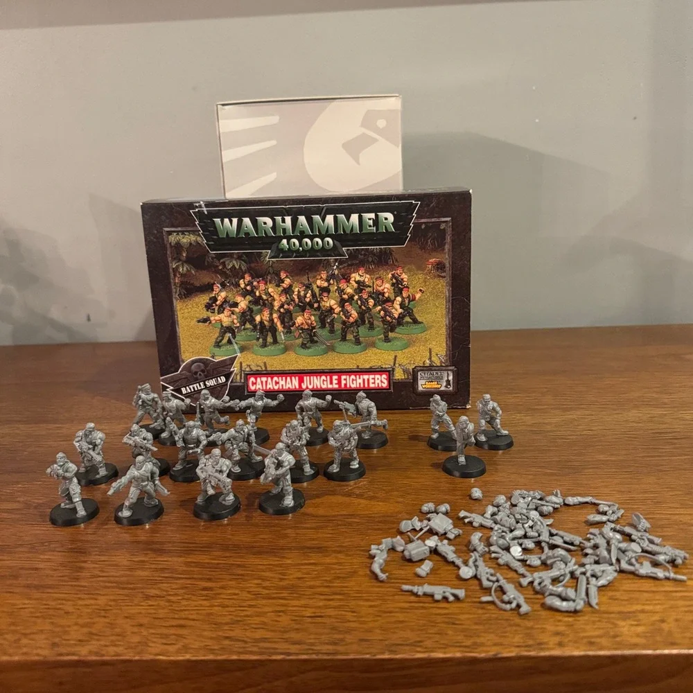 Warhammer 40k Catachan Jungle Fighters Battle Sqd Miniatures Assembled (20)